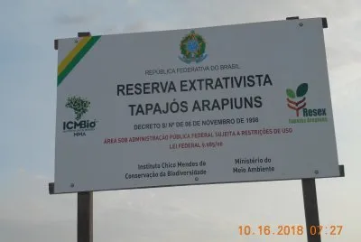 Entrada da Reserva Extrativista - Santarem - PA