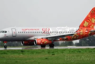 Aeroflot Sukhoi Superjet 100 Rusia