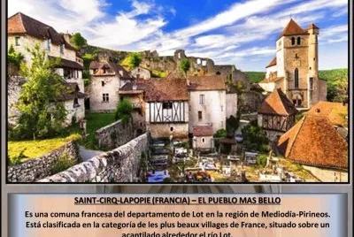 SAINT-CIRQ-LAPOPIE (FRANCIA) â€“ EL PUEBLO MAS BELLO jigsaw puzzle