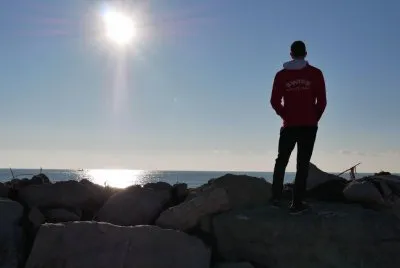 puesta del sol en Italia