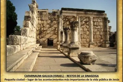 CAFARNAUM-GALILEA (ISRAEL) â€“ RESTOS DE LA SINAGOGA