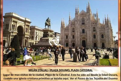 MILÃN (ITALIA) â€“ PLAZA DOUMO, PLAZA CATEDRAL
