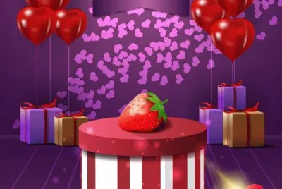 Purple Valentine 's Greeting