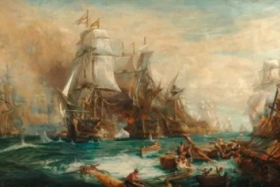 Turner, la battaglia di trafalgar jigsaw puzzle