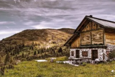 Choza de montaÃ±a en las Dolomitas jigsaw puzzle