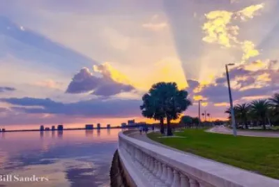 a baywalk sunset tampa jigsaw puzzle