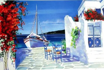 santorini jigsaw puzzle