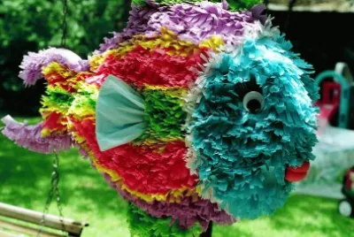 Colorful Puffer Fish Pinata