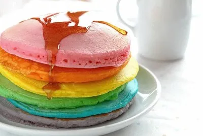 Rainbow pancake jigsaw puzzle