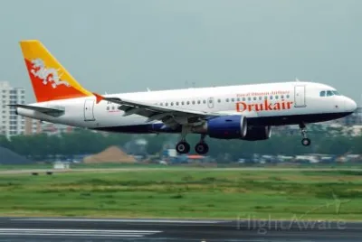 Druk Air Airbus A319 Butan