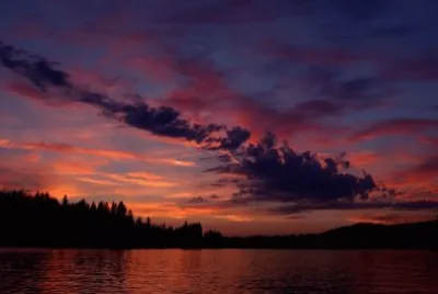 Lake at sunset