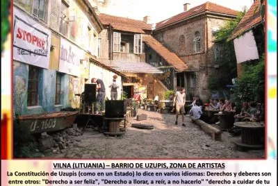 VILNA (LITUANIA) â€“ BARRIO DE UZUPIS, ZONA DE ARTISTAS