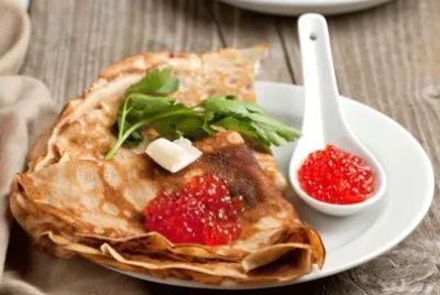 Pancakes with Caviar