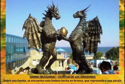 VARNA (BULGARIA) â€“ ESTATUA DE LOS DRAGONES