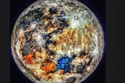 colored moon