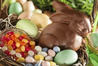 Chocolate Bunny and Jelly Beans