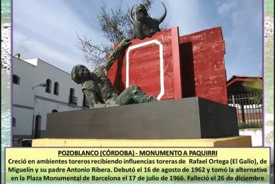 POZOBLANCO (CÃ“RDOBA) - MONUMENTO A PAQUIRRI