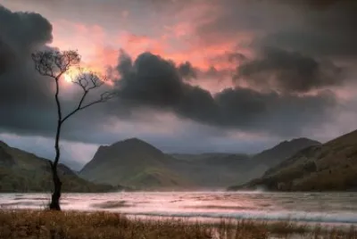 sunset sur le lake district jigsaw puzzle