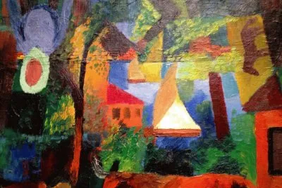 August Macke paysage 1914