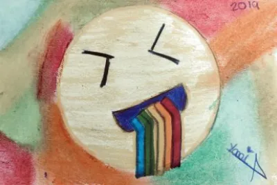 Emoji Vomita arcoÃ­ris