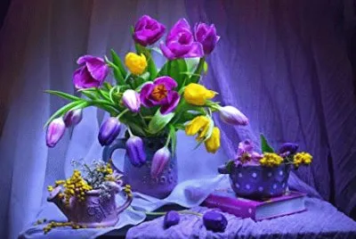 Exquisite Purple Still Life