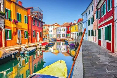 פאזל של Burano Italie canal