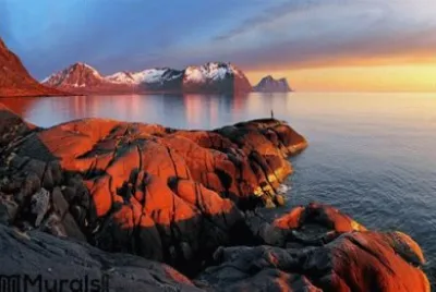 sunset at the ocean