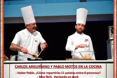 CARLOS ARGUIÃ‘ANO Y PABLO MOTOS EN LA COCINA
