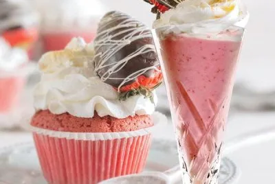 Strawberry Cupcake e Smoothie
