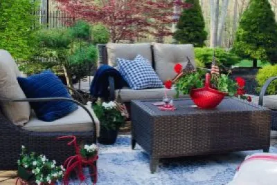 Fabulous Patriotic Patio Decor