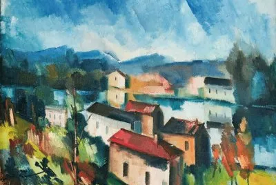 Vlaminck vue sur Seine Ã  Bougival