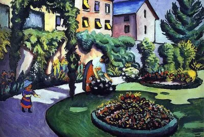 August Macke jardin Ã  Bonn jigsaw puzzle