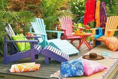 Colorful Deck Furniture
