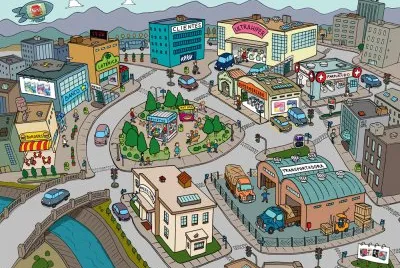 Cartoon jigsaw puzzle
