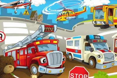 Cartoon jigsaw puzzle