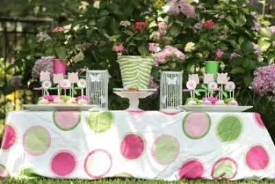 Pretty Garden Food Table