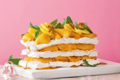 Mango Meringue Tart
