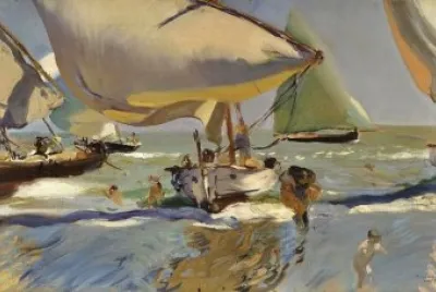 Sorolla barques sur la plage