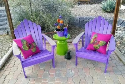 Purple Summer Patio Chairs jigsaw puzzle