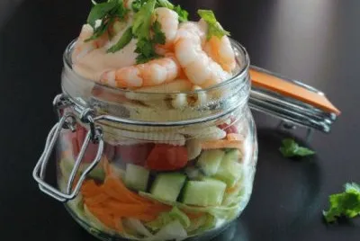 Jar Salad Shrimp