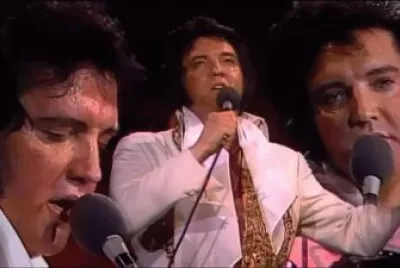 Elvis three faces jigsaw puzzle
