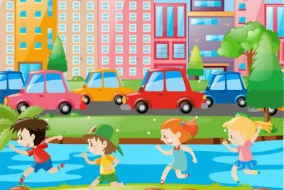 Cartoon jigsaw puzzle