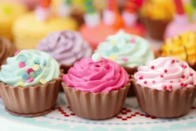 Colorful Cream Chococupcake