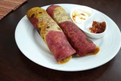 Beets   Carrot Paratha