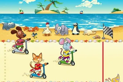 Cartoon jigsaw puzzle