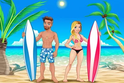 Cartoon jigsaw puzzle