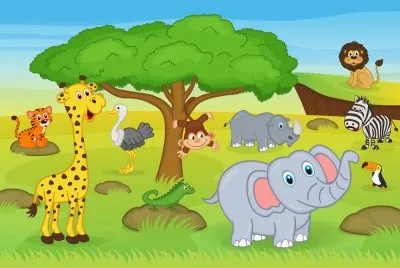 Cartoon jigsaw puzzle