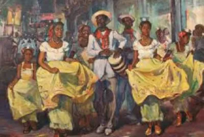 fiesta en el barrio jigsaw puzzle