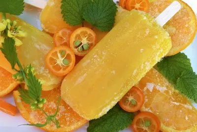 Orange Ice Pops