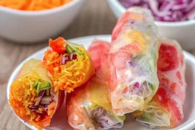 פאזל של Spring Vegetable Roll